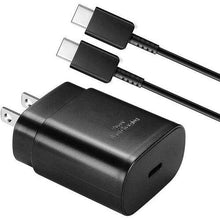 Samsung 25W Fast Charge USB Type C (USB-C) Power Adapter With Cable - Black