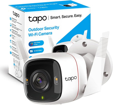 Tapo TP-Link 2K QHD Security Camera Outdoor Wired, Starlight Sensor for Color Night Vision