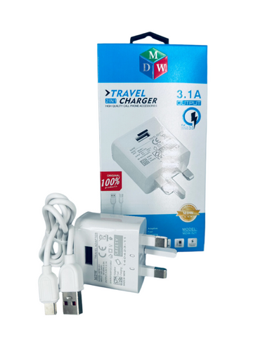 MDW Travel 2IN1 Charger 3.1A Output