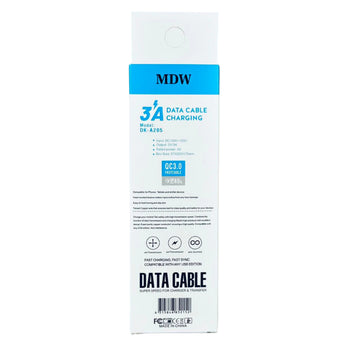 MDW DK- A205 Faster Charging Data Cable 3A