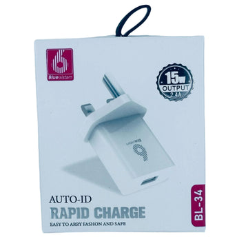 BL-34 AUTO-ID Rapid Charger 15W Output 2.4A