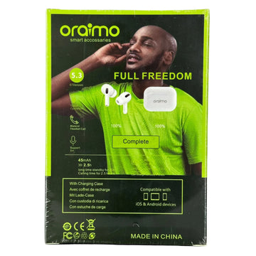 Oraimo Super Bass Stereo Headset 45mAh Support Siri Touch Operation