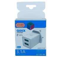 MDW-743 Dual USB Quick Charger – 3.1A Output