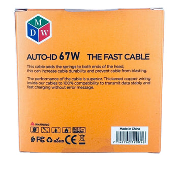 MDW CA019 Type C-C Fast Charging Spring Data Cable 67W